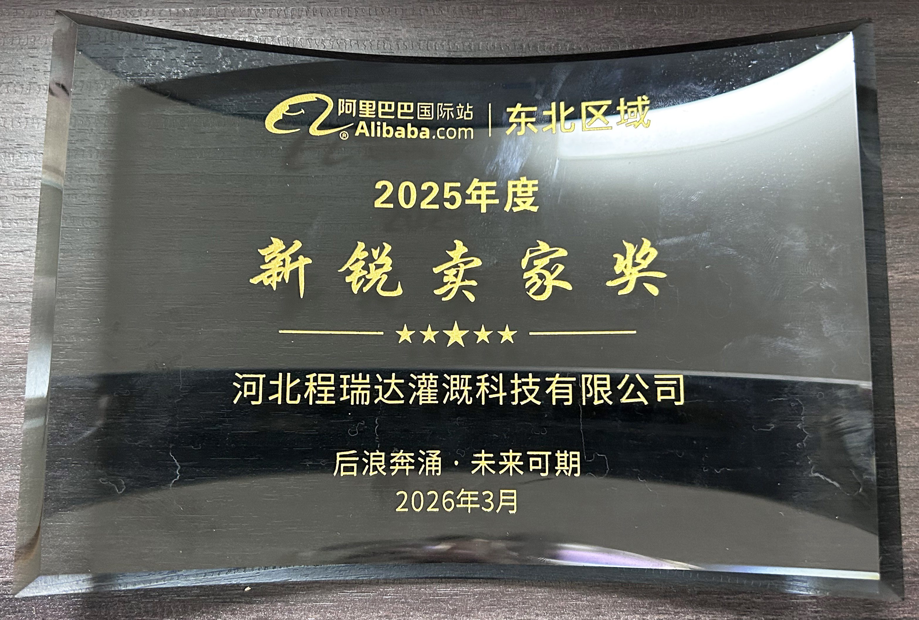 吐鲁番程瑞达灌溉 | 荣获阿里国际站新锐卖家奖